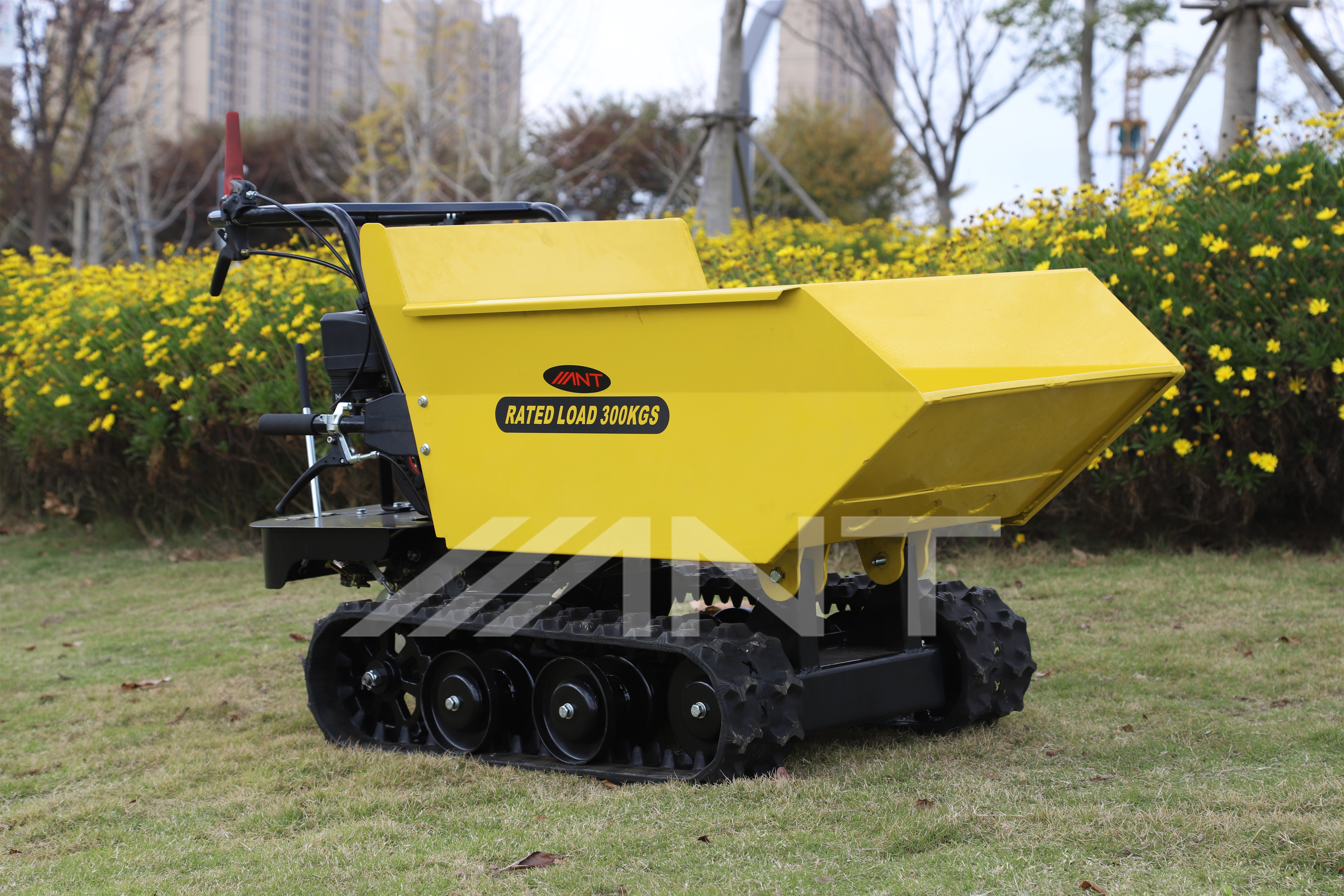 300kg loading capacity mini dumper garden loader crawler driven