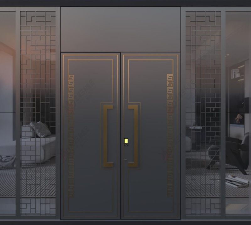 Military-Grade Security,Steel Security Armored Entry Door Security Armored Doors for Residential
