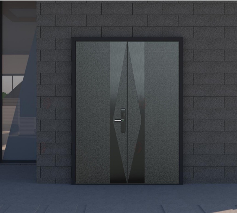 Military-Grade Security,Steel Security Armored Entry Door Security Armored Doors for Residential