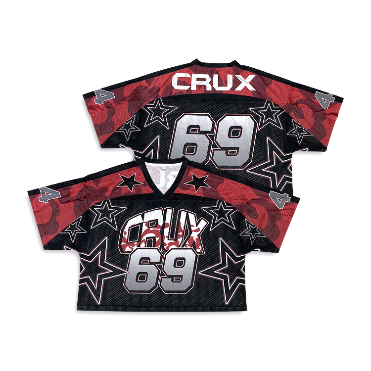 Sublimated American Football Jersey Fashion Mesh Football Jersey