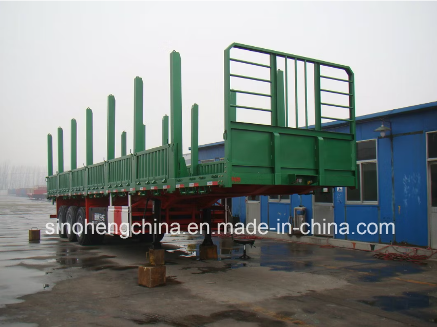 13m 2 Axles Timber Wood Transport Semi Trailer (SH9320T)