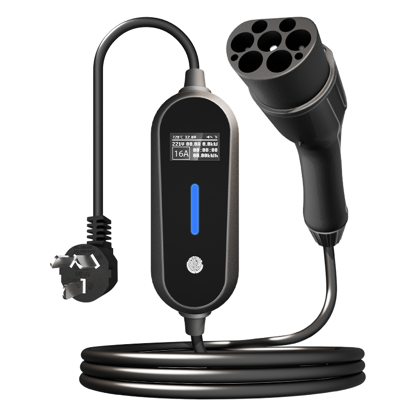 Portable EV charger 5m length 1.54 inch display