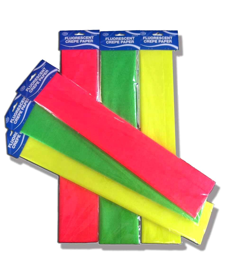 colored crepe paper