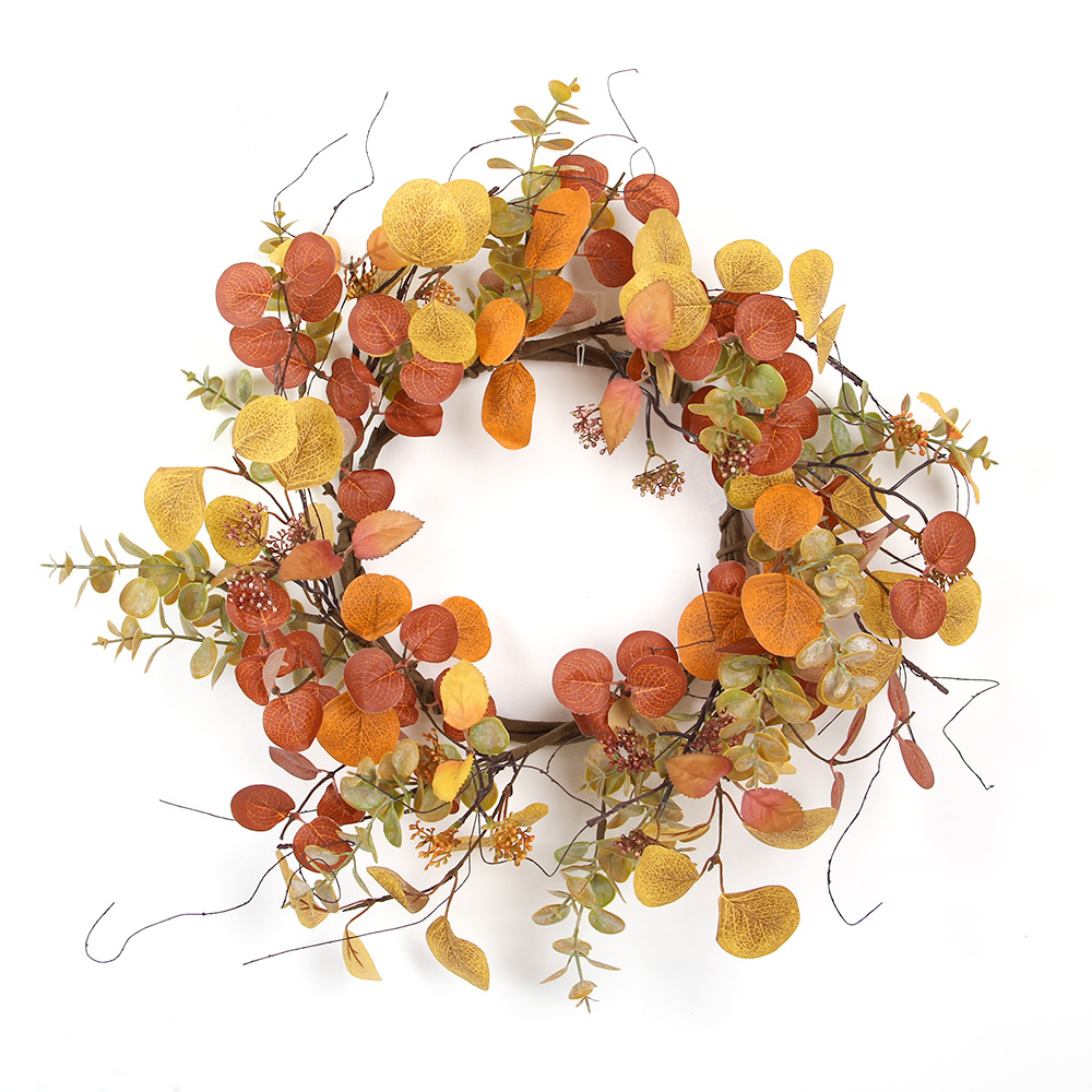 Transworld Artificial Flower Wreath Autumn Decorative Wreaths For Home Decorations