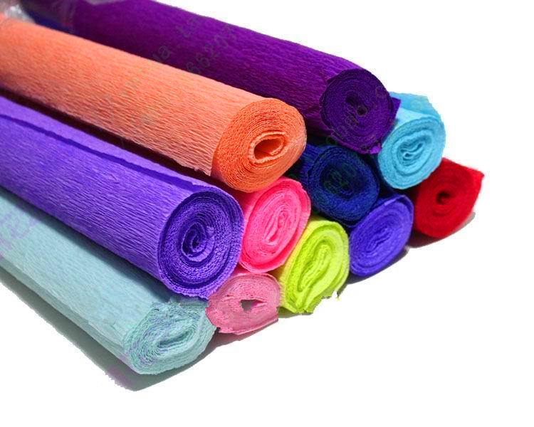 colored crepe paper