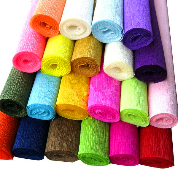 colored crepe paper