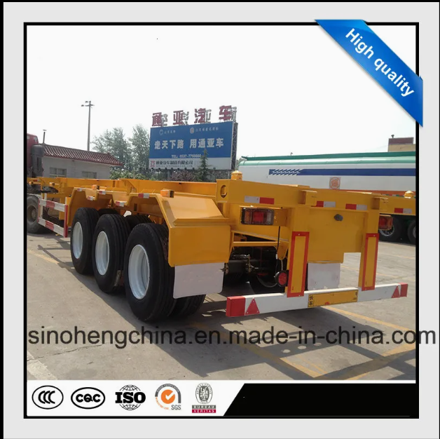 3 Axles 20FT 40FT Skeleton Container Semi Trailer