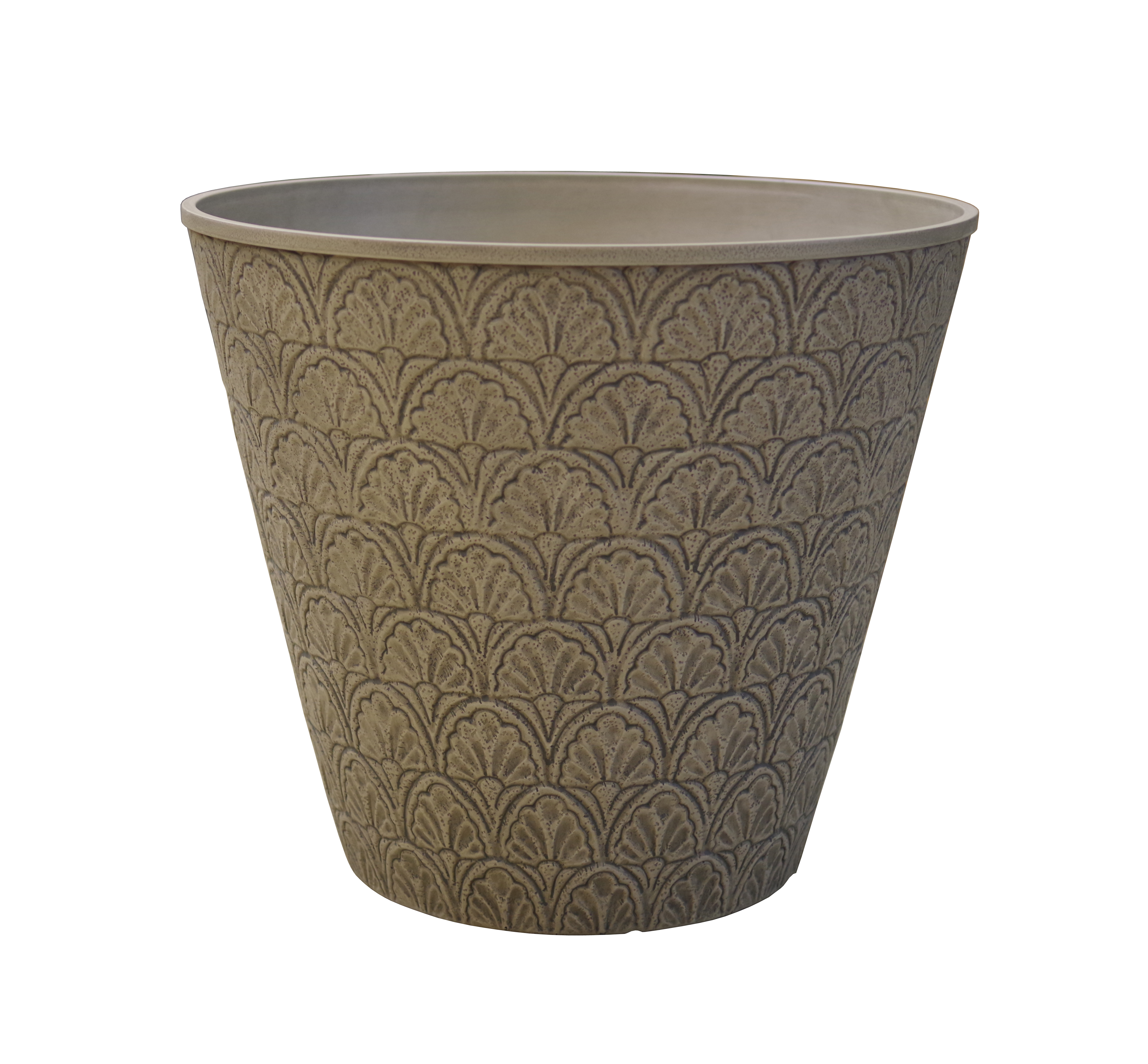 18" Fan-texture planter