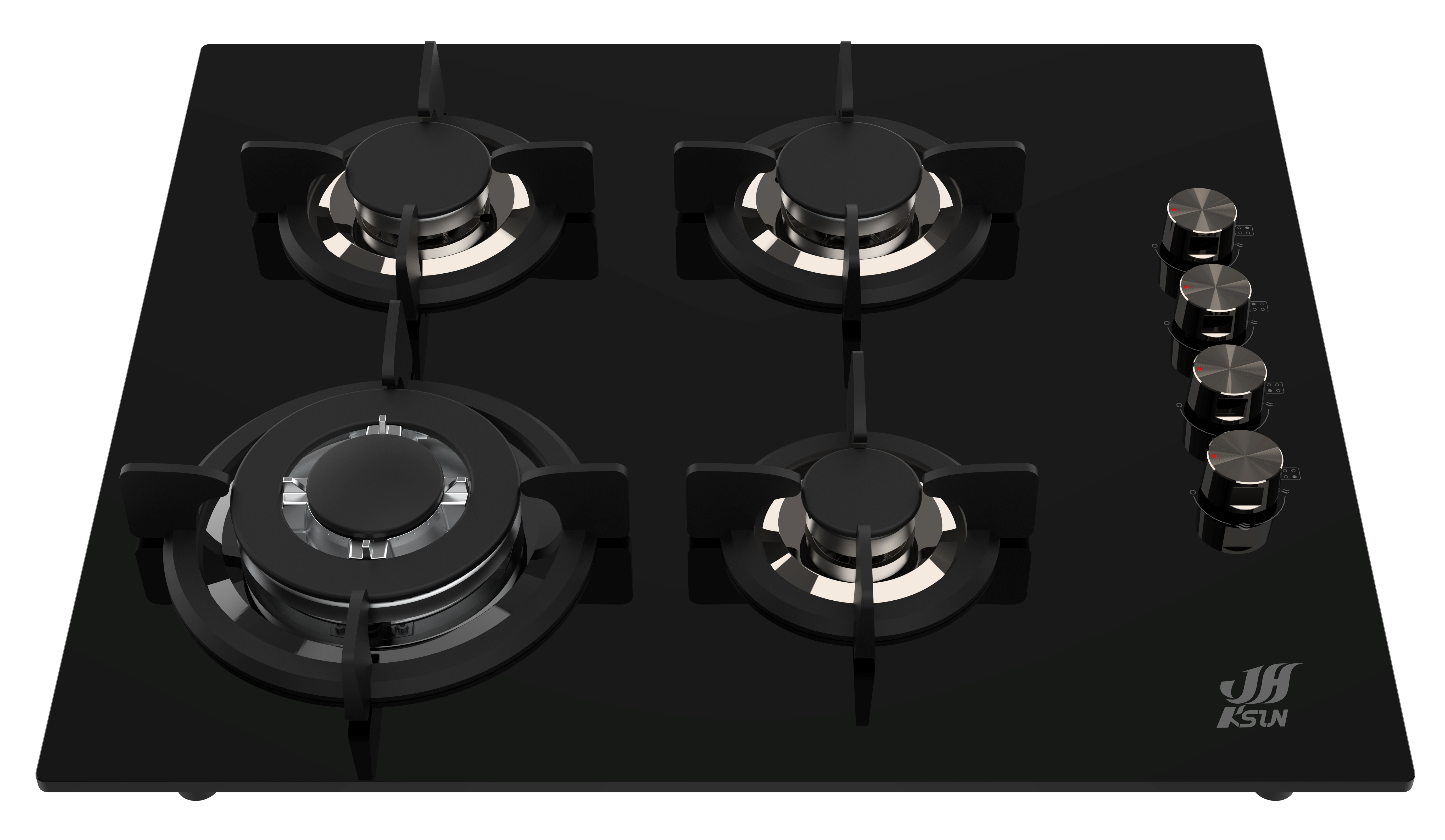 KSUN Glass panel 4 burner gas stove