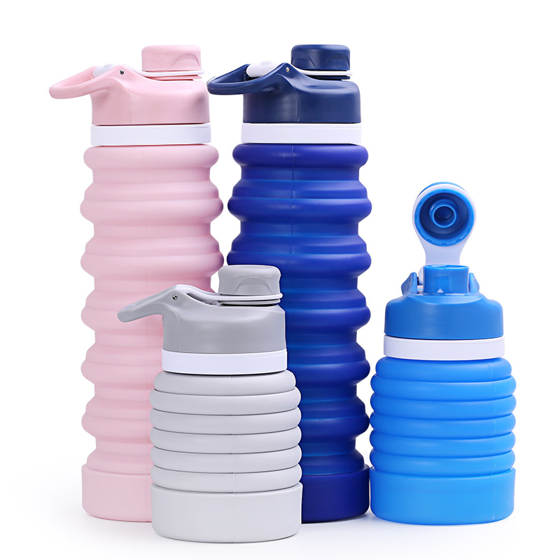 Bpa Free Travel Foldable Drink Water Bottles Outdoor Sports Gym Collapsible Water Bottle