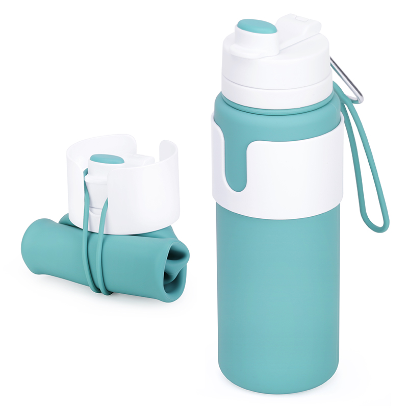 Top Seller Portable Folding Sports Bottle Silicone Collapsible Water Bottle