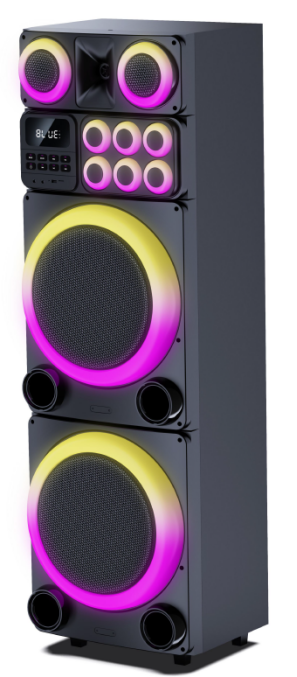 Dual 15inch Multi-functional High Power Party Bluetooth Tower WD12G