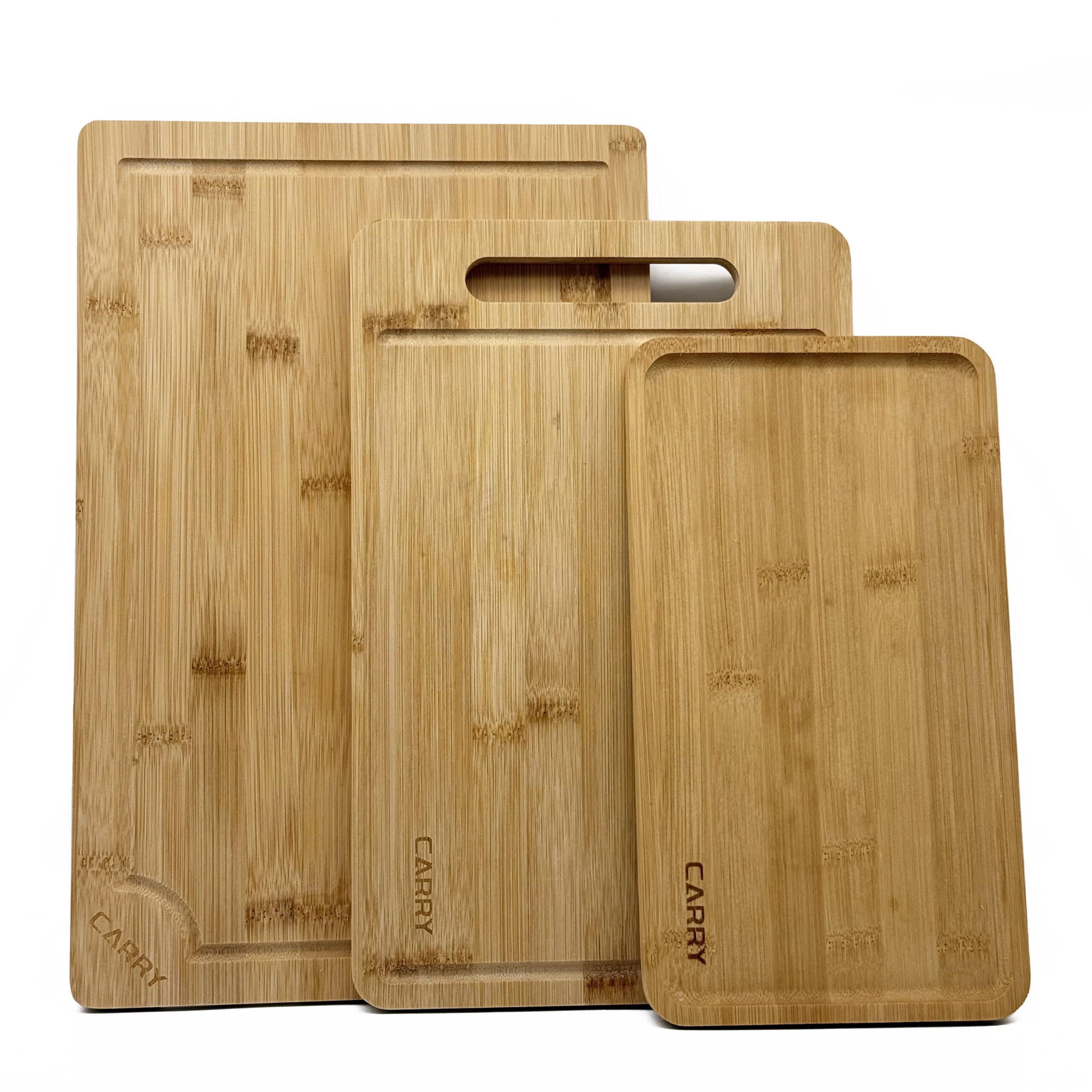 3-Pieces Bamboo Cutting Board Set