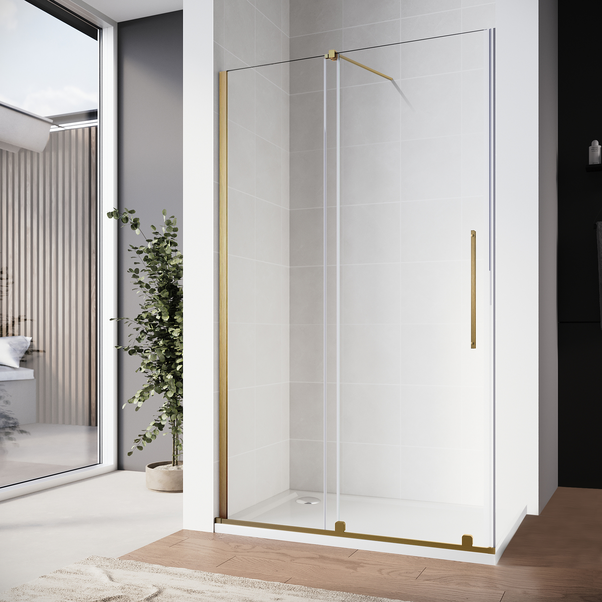 sliding shower door
