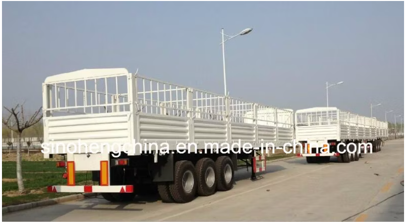 3 Axles Heavy Duty Storage Stake Cargo Semi Trailer