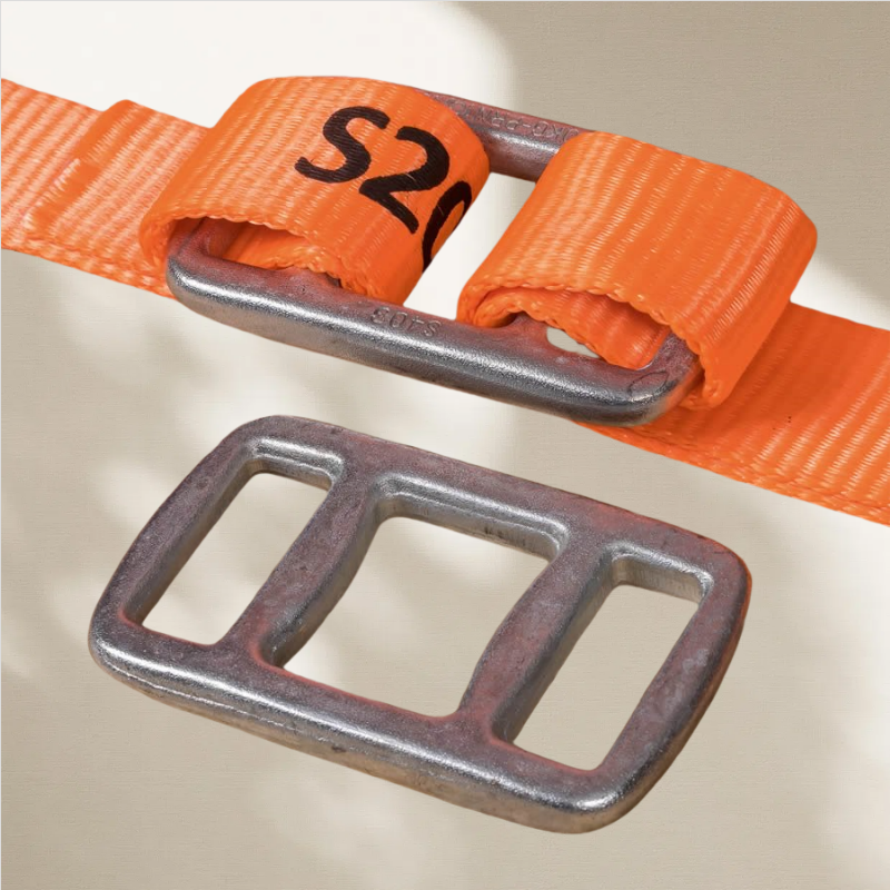40mm Forged Buckle With Lashing Strap One Way Lashing Buckle
