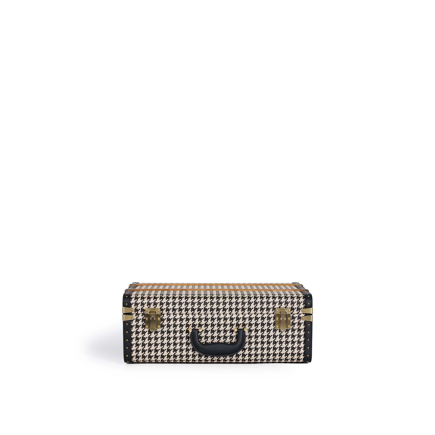High-end Storage Box Black White Bird Fabric case Creative Luggage Bag Leather Suitcase