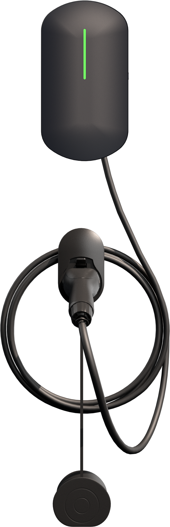 Wall mounted charger with LED indicator, 5m cable ,4.3 inch display