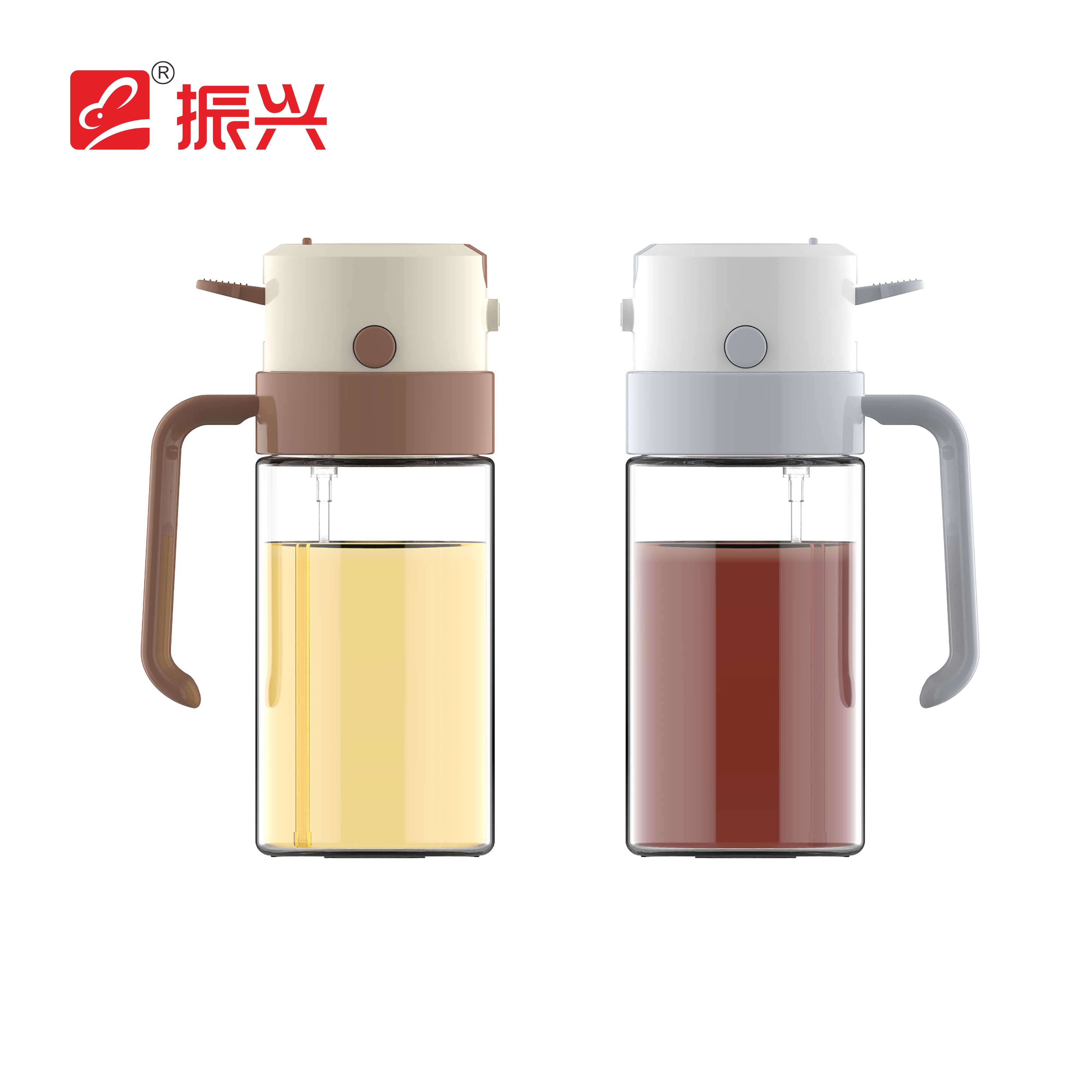 Spray and pour dual-purpose glass oil pot (550ml)