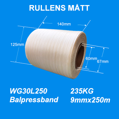 Balpressband Packband WG standard WG Balpress Band WG Band WG30L 9mm*250m