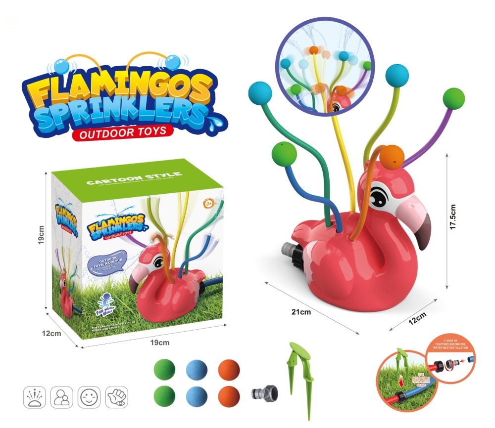 Outdoor Flamingos spray water toys