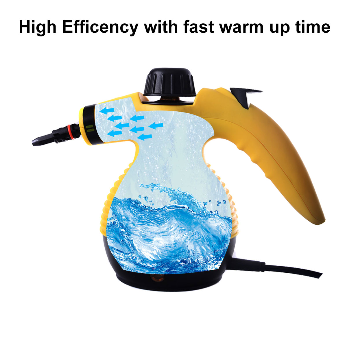 Hand-held steam cleaner