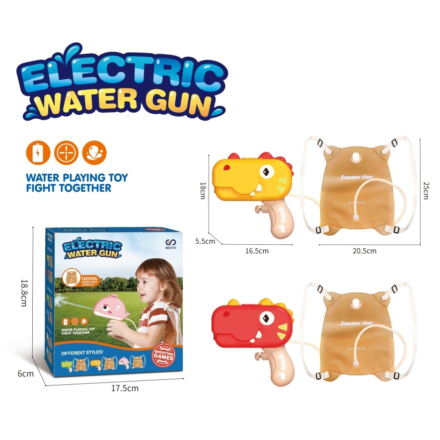 Cartoon dinosaur electric water gun