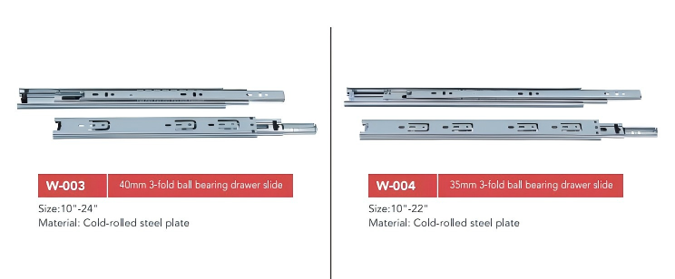 Three-section guide rail