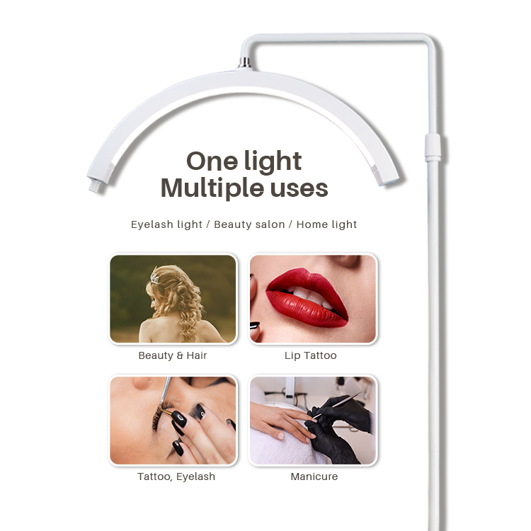 Professional eyelash LED half-moon light , crystal moonlight lamp, with eyelash extension