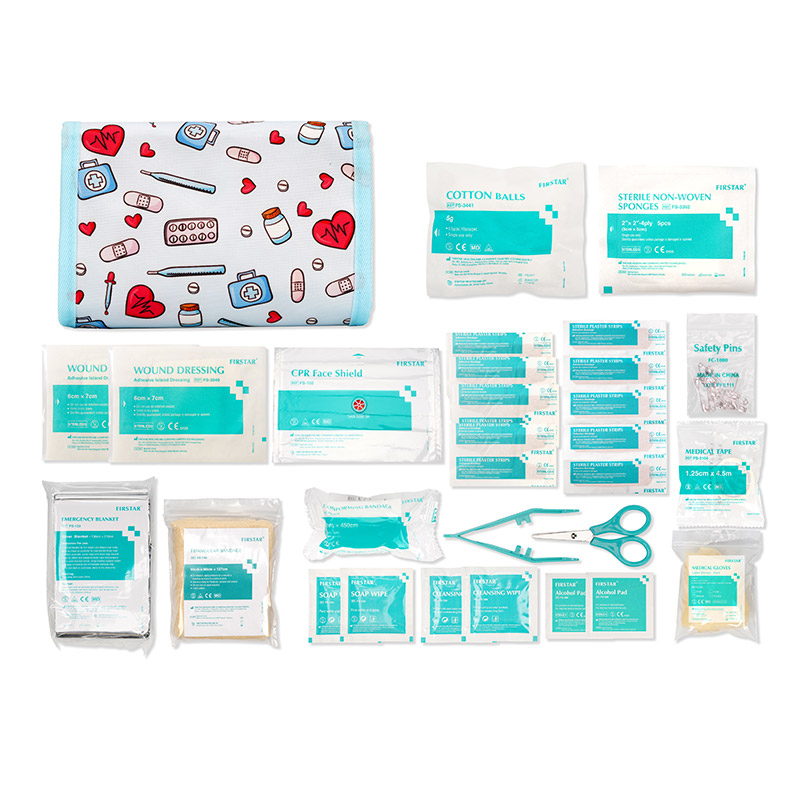 Personal First Aid Kit with Handle Cartoon Design