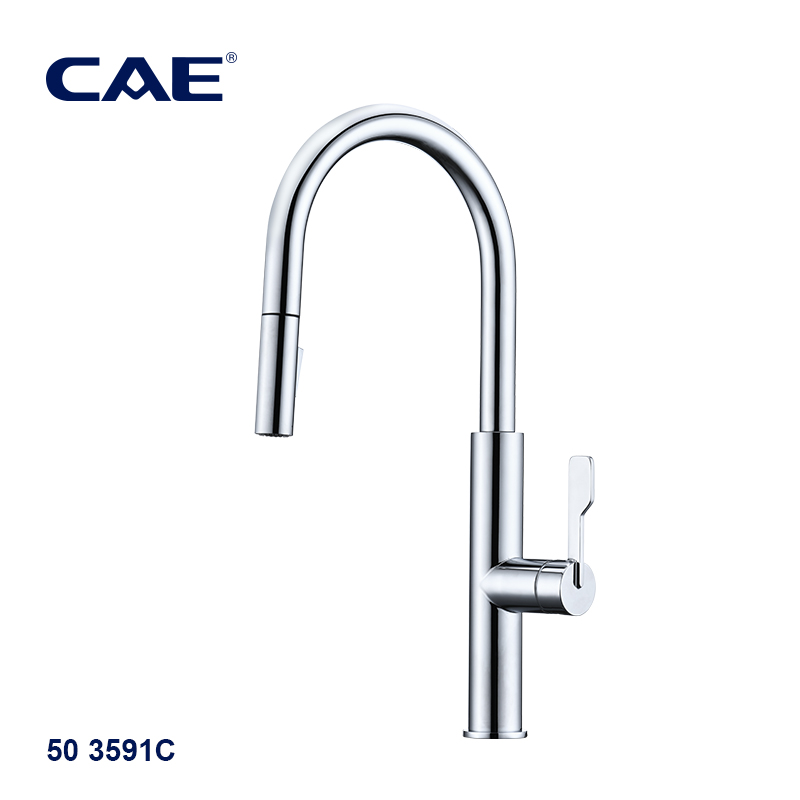 CAE Single-lever pull-down kitchen faucet 50 3591PBN