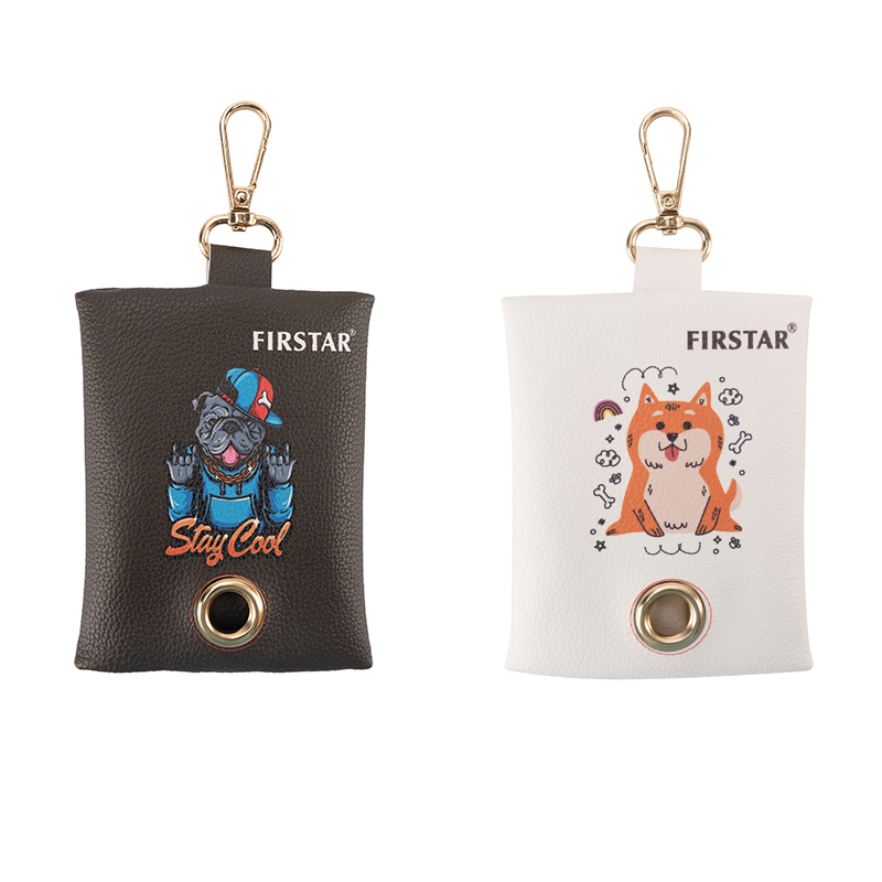 FIRSTAR Cute Pet - Themed Portable Storage Pouches with Keychain for Convenient Carrying