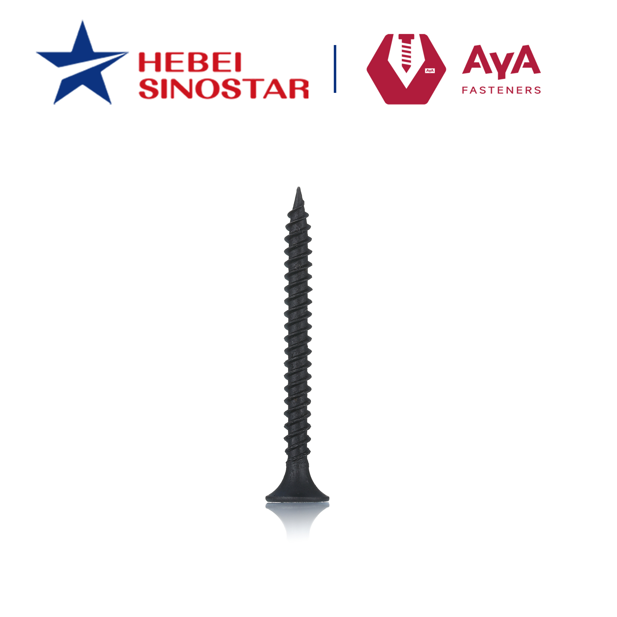 black collated drywall screws