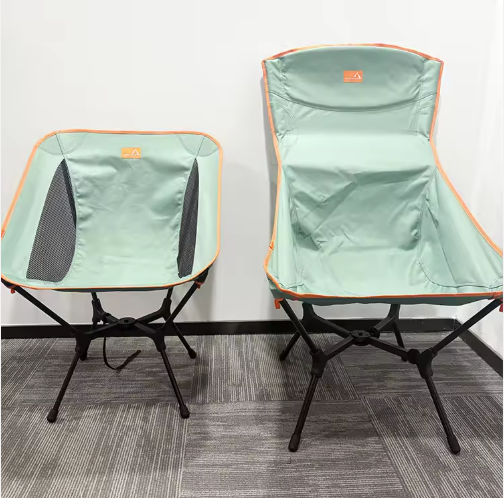 Foldable Beach Chair with X-Shape High Back for Camping