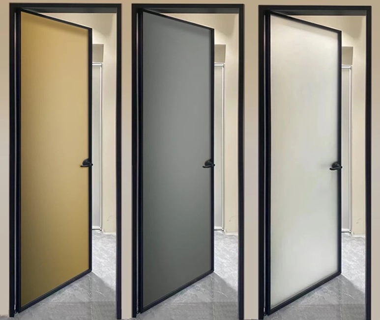 Narrow-frame aluminum glass doors,aluminum frames glass panels,aluminium framed door, shower doors,