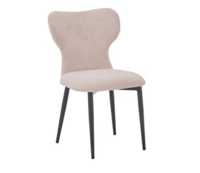Romance Fabric leisure chair with black powder coating legs namquet chair