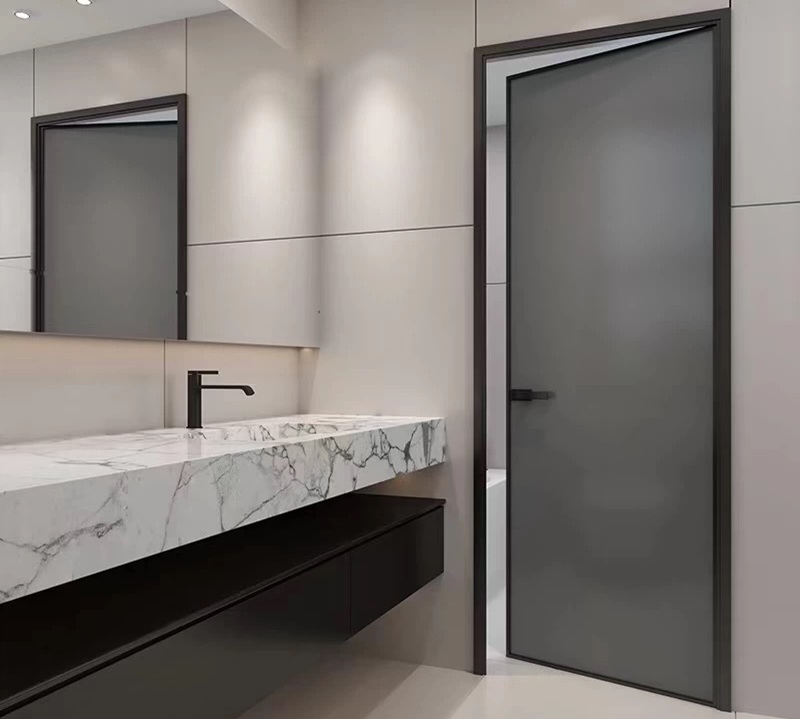 Narrow-frame aluminum glass doors,aluminum frames glass panels,aluminium framed door, shower doors,