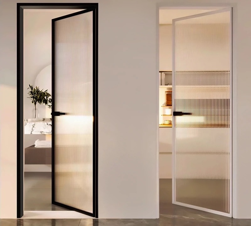 Narrow-frame aluminum glass doors,aluminum frames glass panels,aluminium framed door, shower doors,