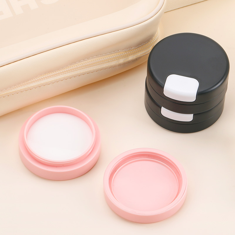 30Ml Plastic Refillable Lotion Skincare Container Travel Cosmetics Jar with Screw Top Cap for Makeup