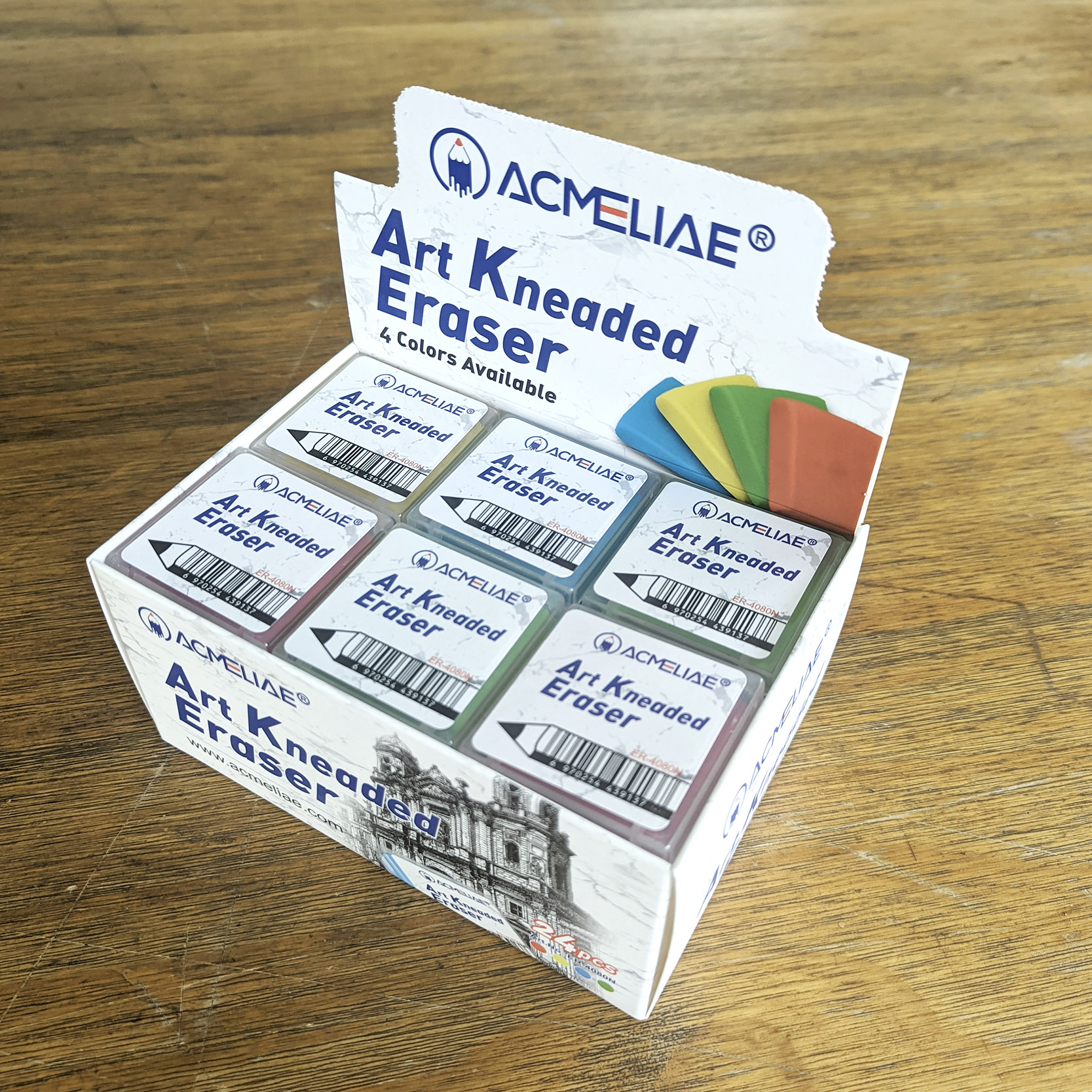 four color art kneaded eraser