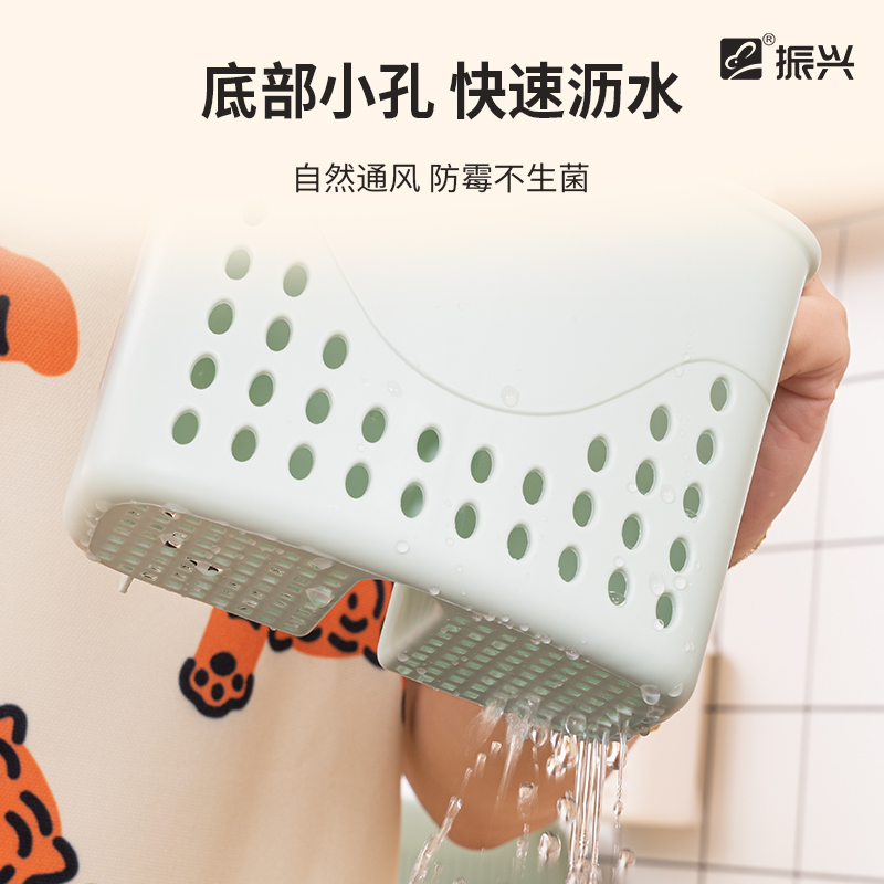 Wall mounted double compartment storage rack