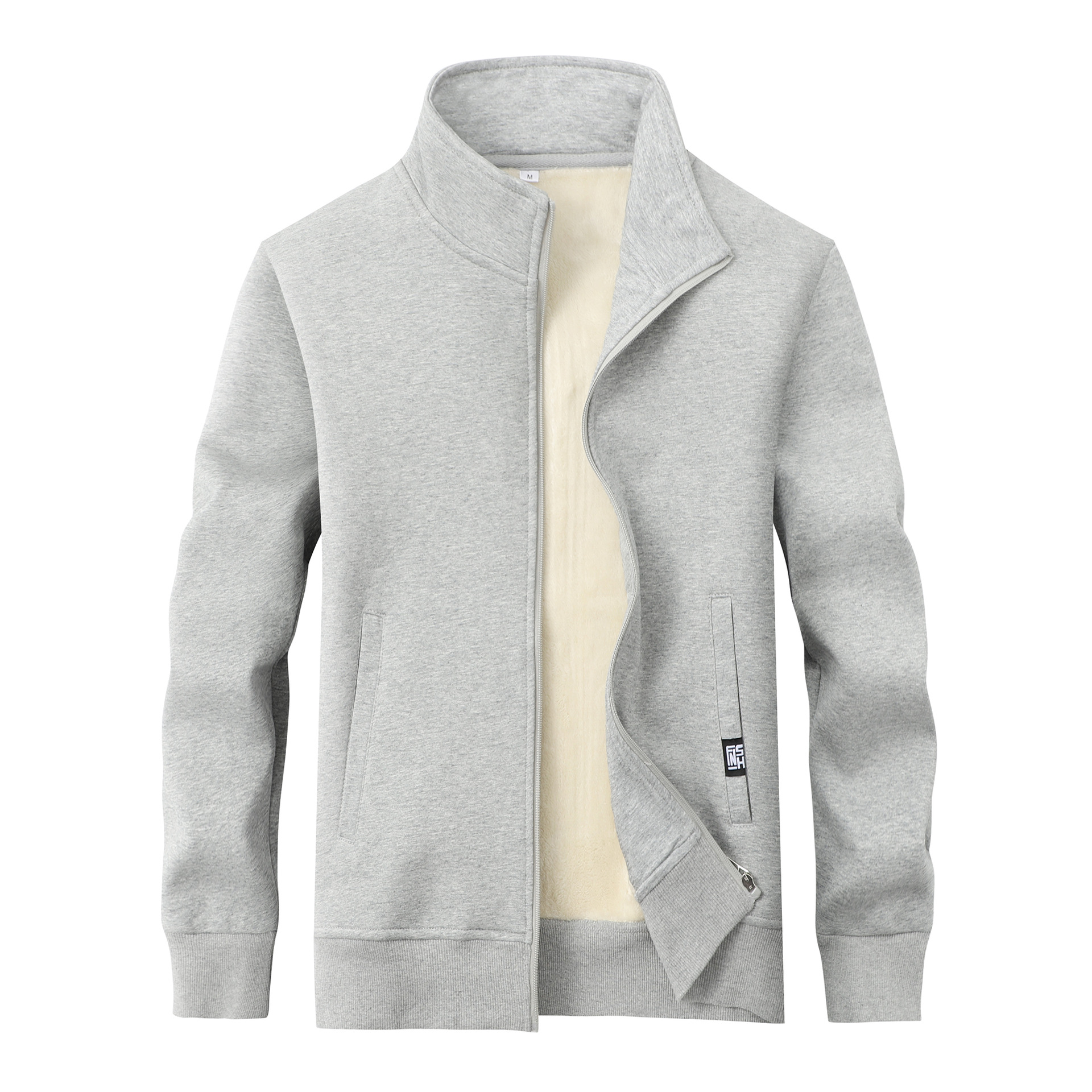 Feibai Zip Up Fleece Jacket