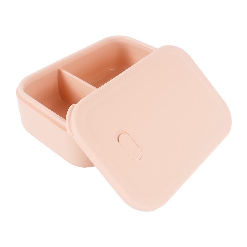KASU LP203 900ml Divided Lunch Boxes Silicone Food Storage Container With Lid and Air Vaule