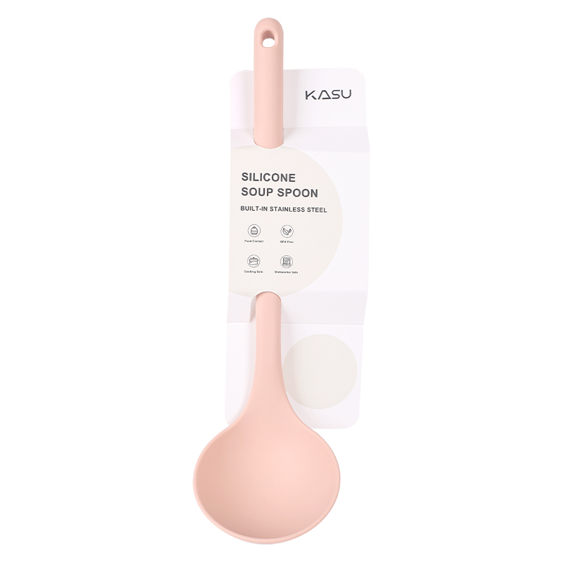 KASU PP003 Silicone kitchen utensils soup rice spoons colander spatulas Tongs pasta server