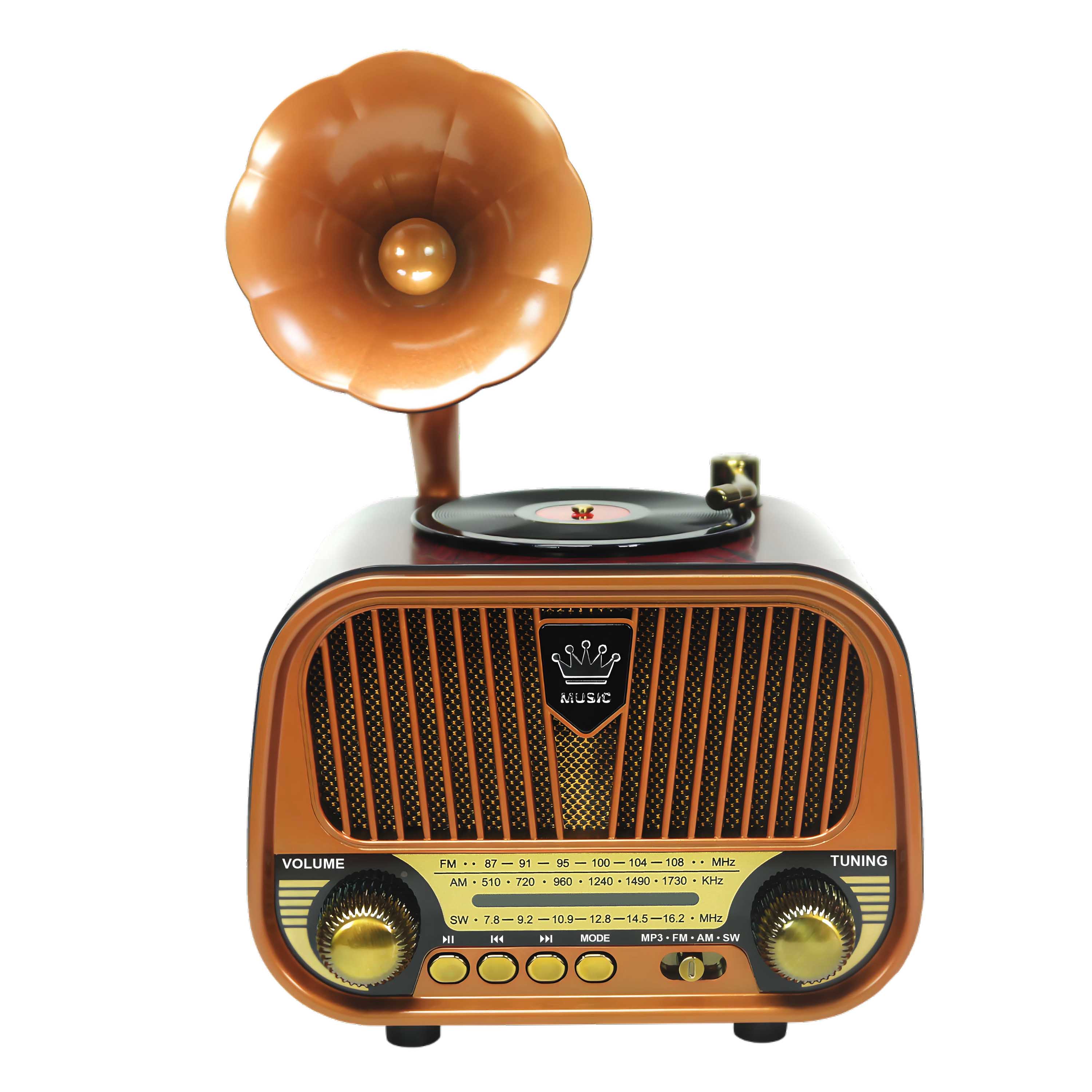 Vintage Decorate Home Radio Am Fm shortwave Radio with Usb Port to Play Music