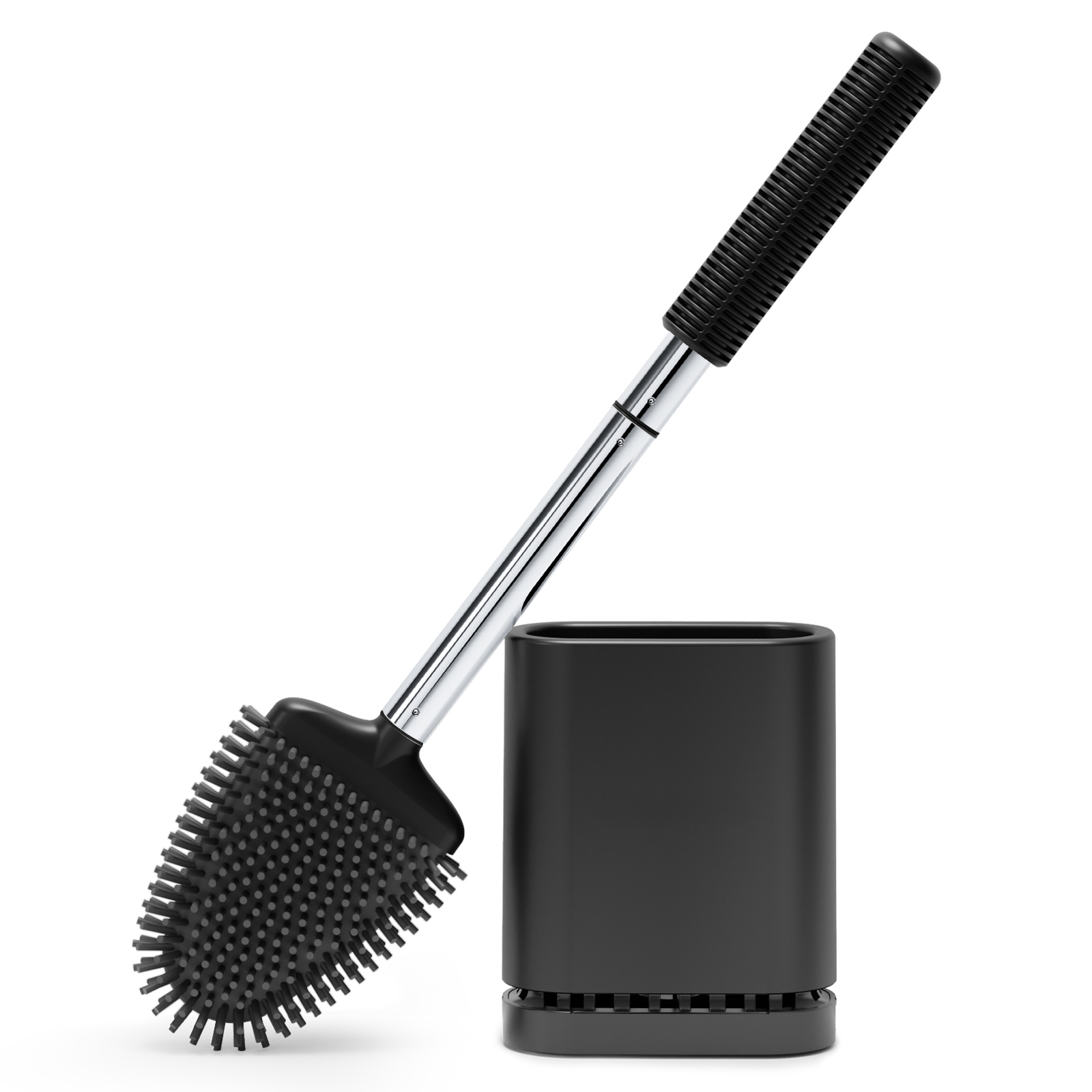 Silicone Toilet Brush with Stainless steel handle