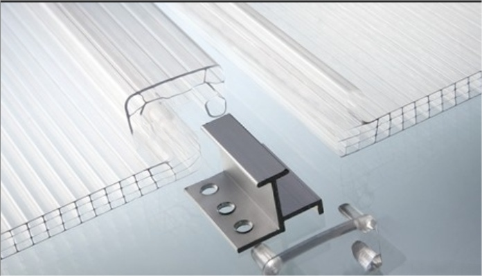 Polycarbonate U-lock panel