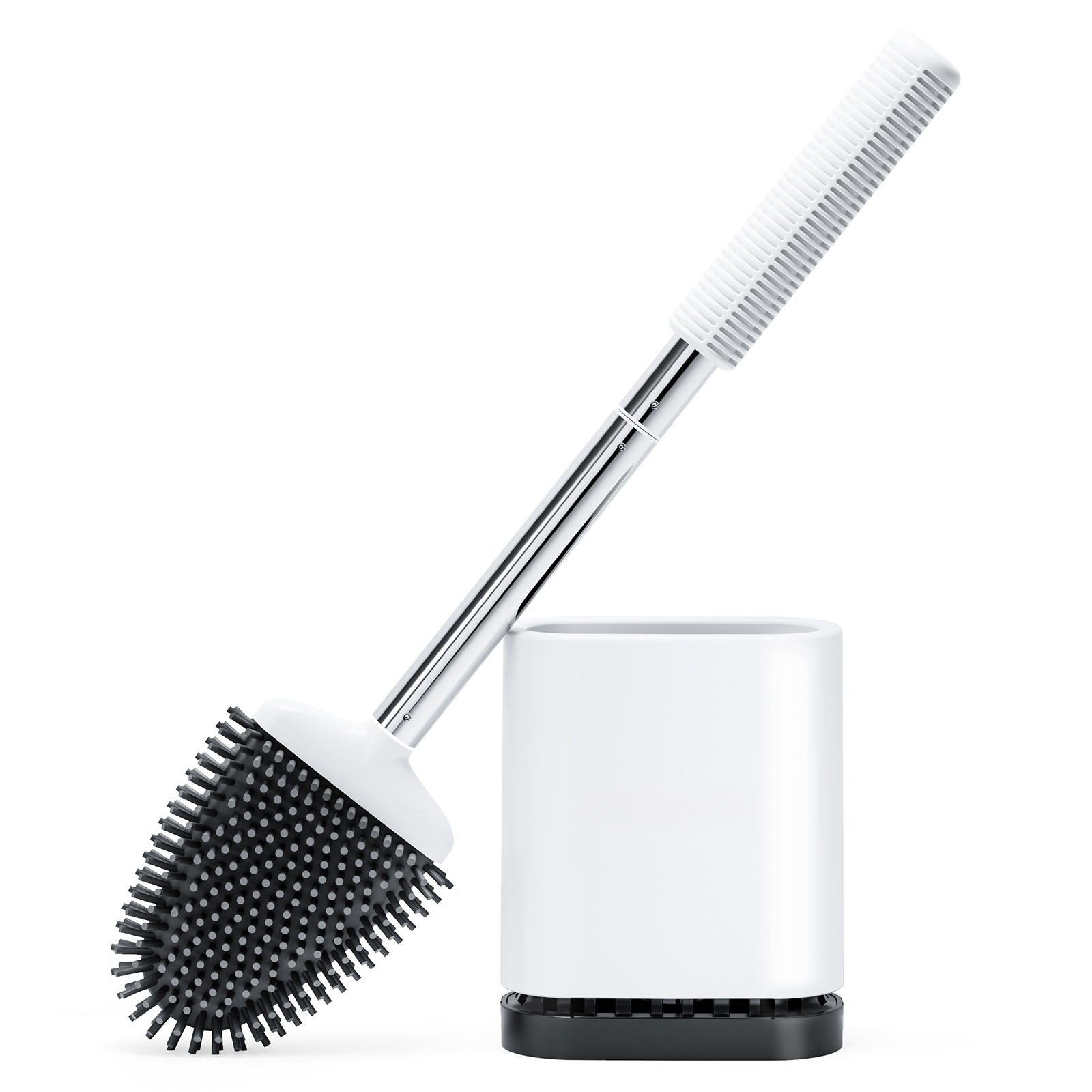 Silicone Toilet Brush with Stainless Steel handle