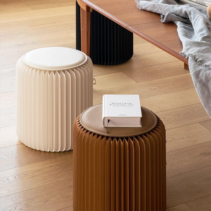 42cm H Honeycomb Decor Folding Footstool Side Table Flexible Durable Expanding Paper Stool Chairs