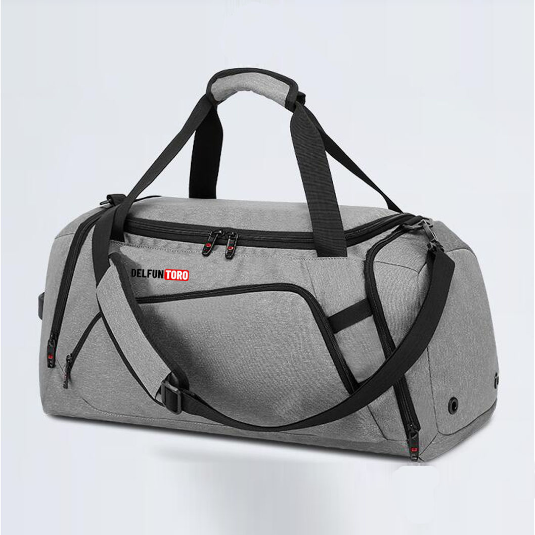 Fitness Sports Bag Outdoor Travel Storage Duffle Bag with Air Eye for Shoes Compartment
